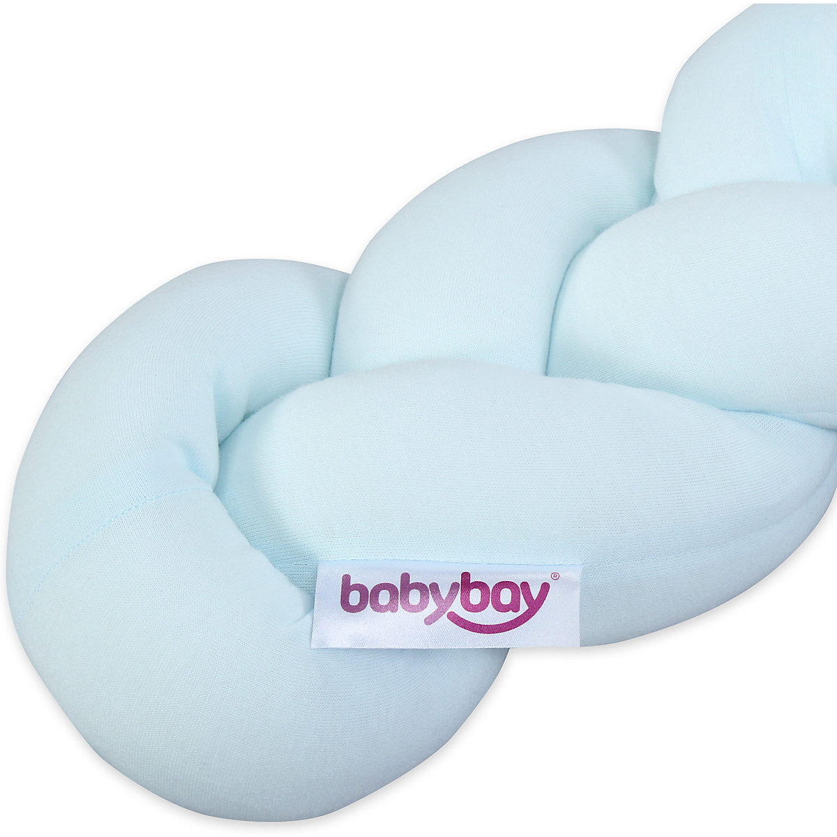 Nestchenschlange babybay, geflochten, aqua, 200 cm