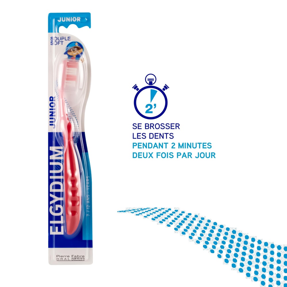 Oral Care ELGYDIUM Junior 7/12 ans Racoon Brosse à dents