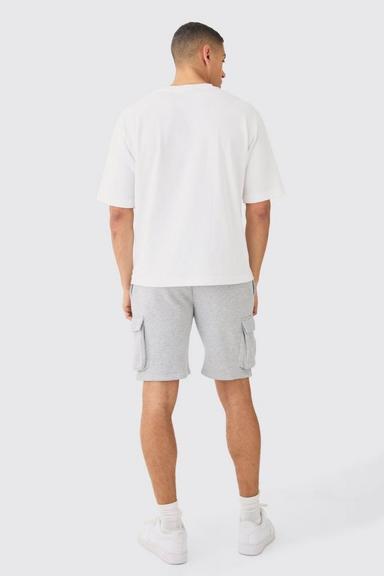 Lockere mittellang Man Signature Cargo-Shorts
