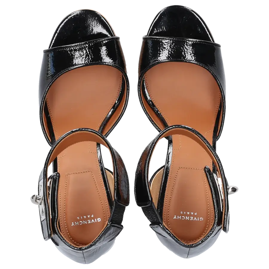 Givenchy - Sandalen Lackleder - schwarz