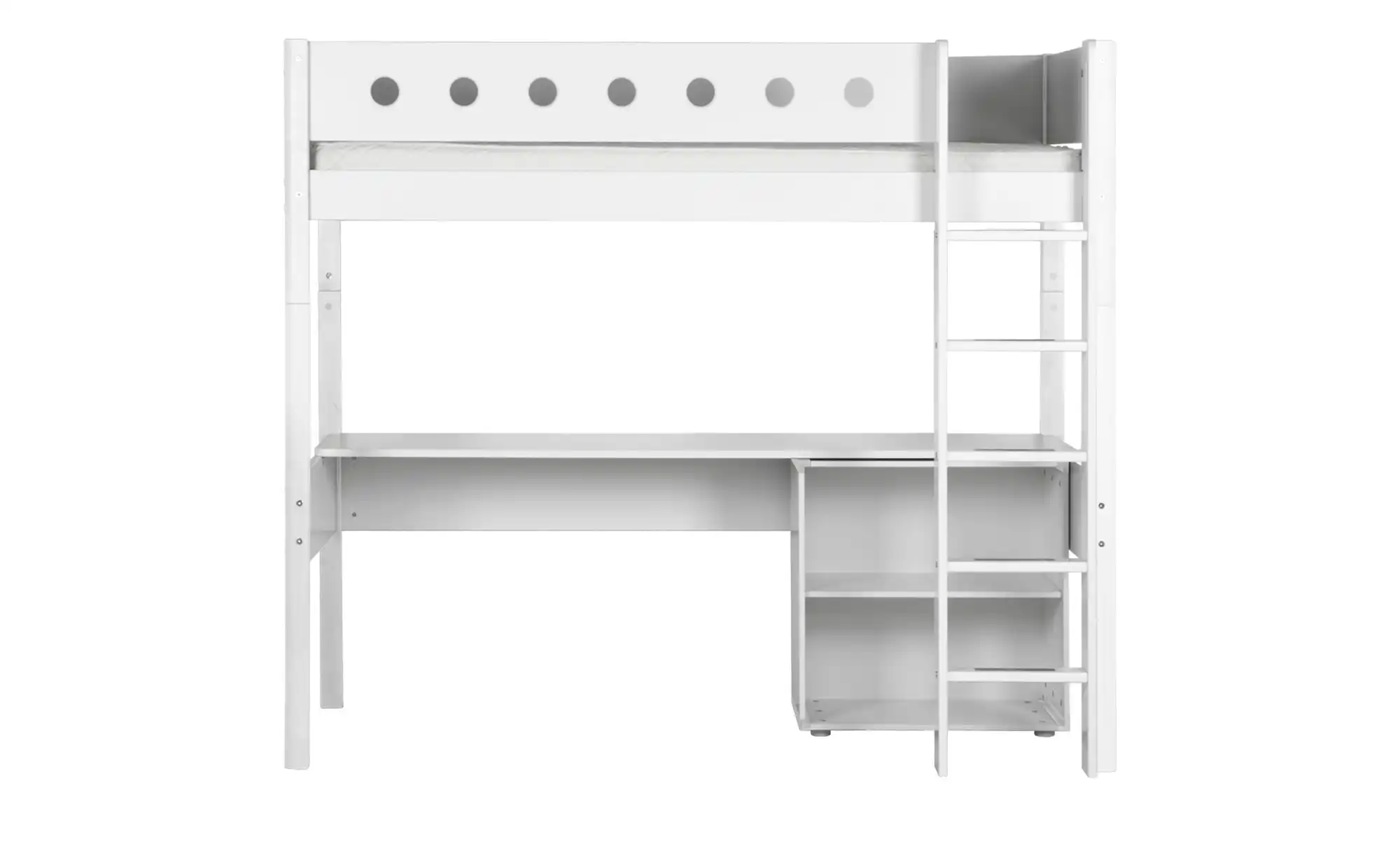 FLEXA Hochbett mit senkrechter Leiter Flexa White