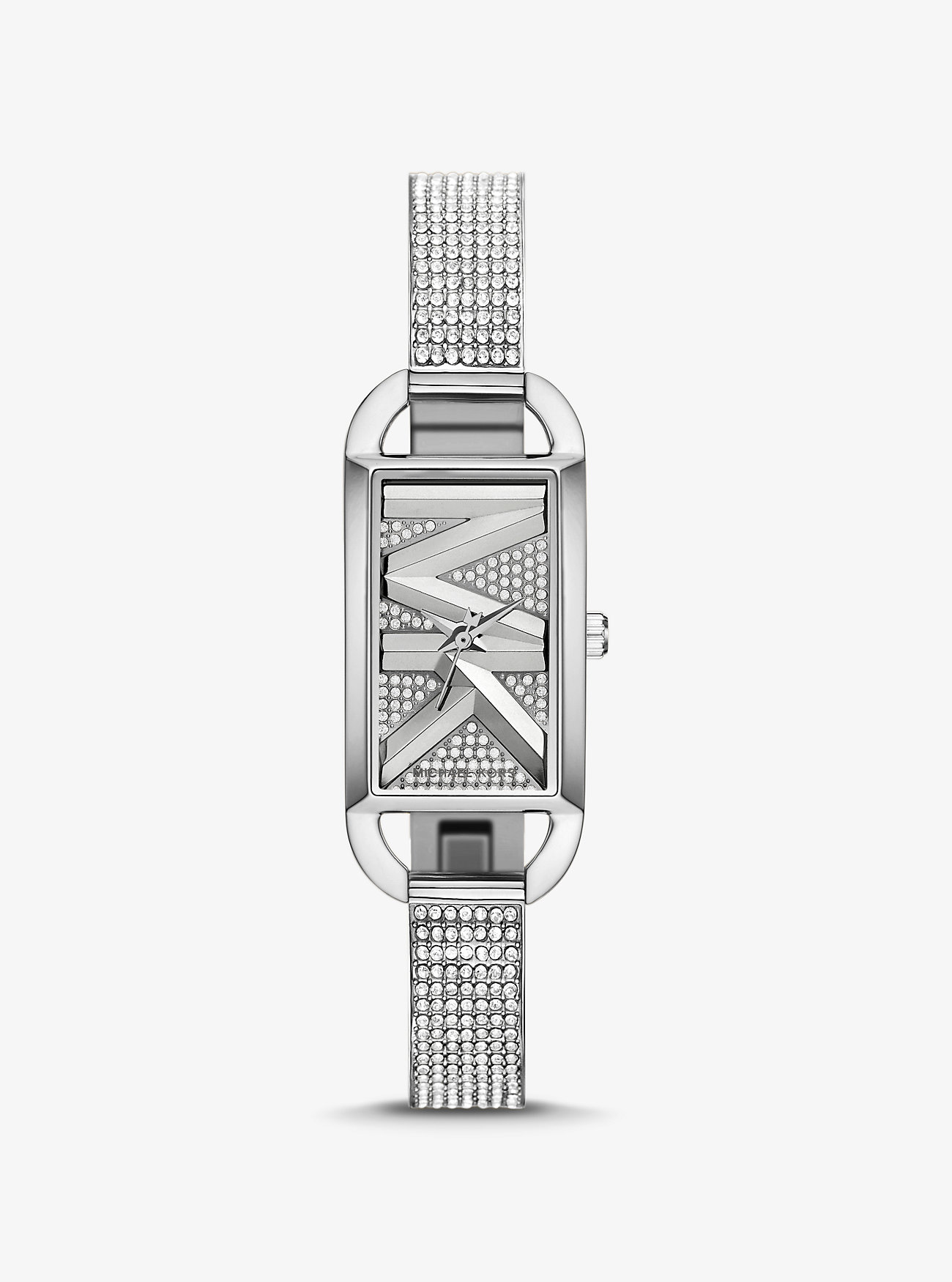 Mini Empire Pavé sølvfarget armbåndsklokke - SØLV