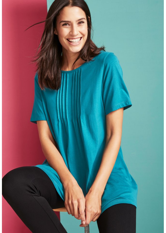 T-Shirt in A-Linien-Form, kurzarm