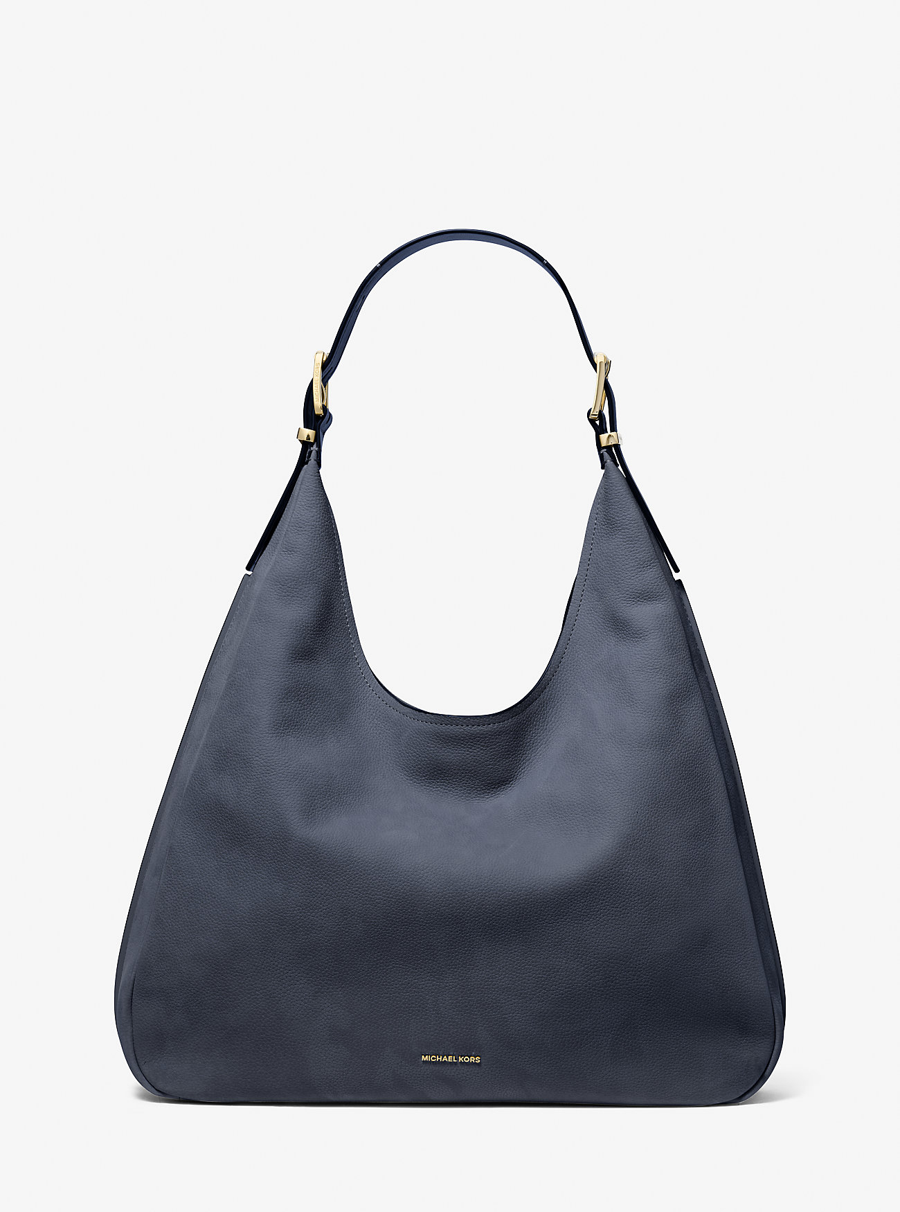 Nolita Stor Nubuck Hobo Skulderveske - MARINEBLÅ