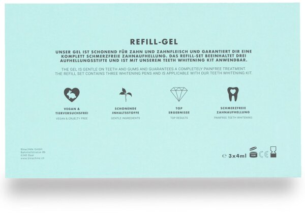 BleachMe Refill-Gel 3er Set Zahnaufheller