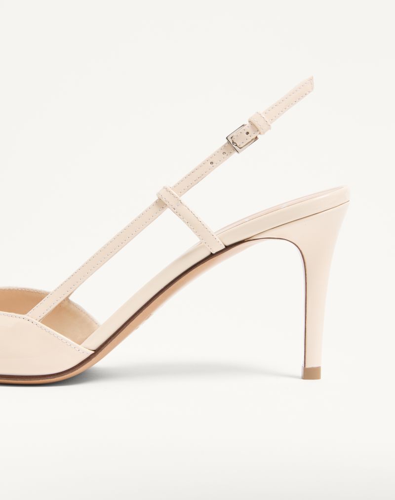 VLogo Signature Patent Slingback Pump 80mm