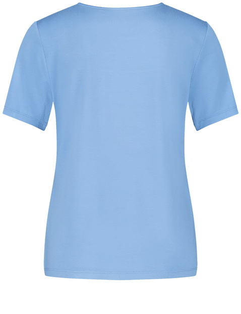 T-Shirt mit Material-Patch