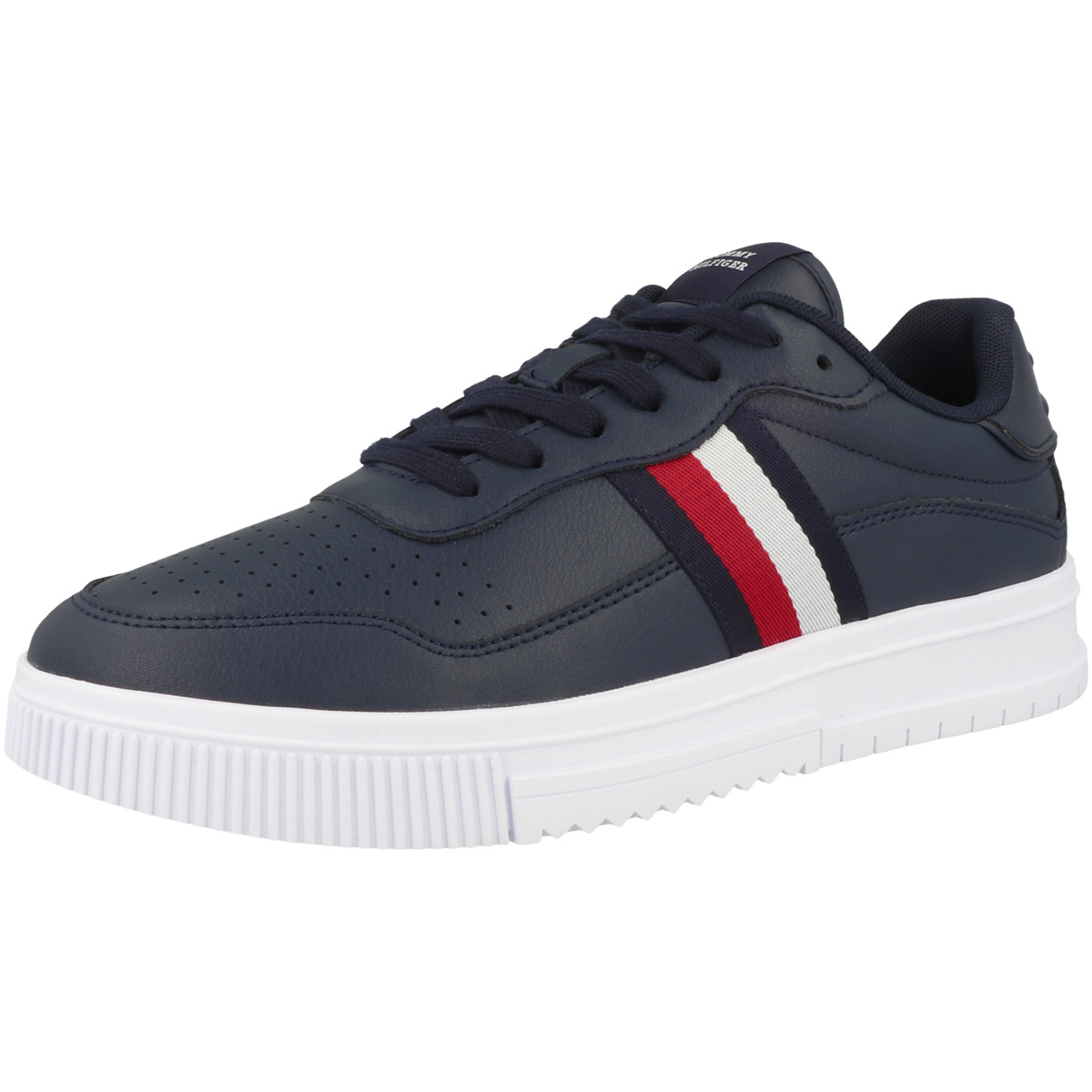 Tommy Hilfiger Supercup Leather Stripes Sneaker low dunkelblau