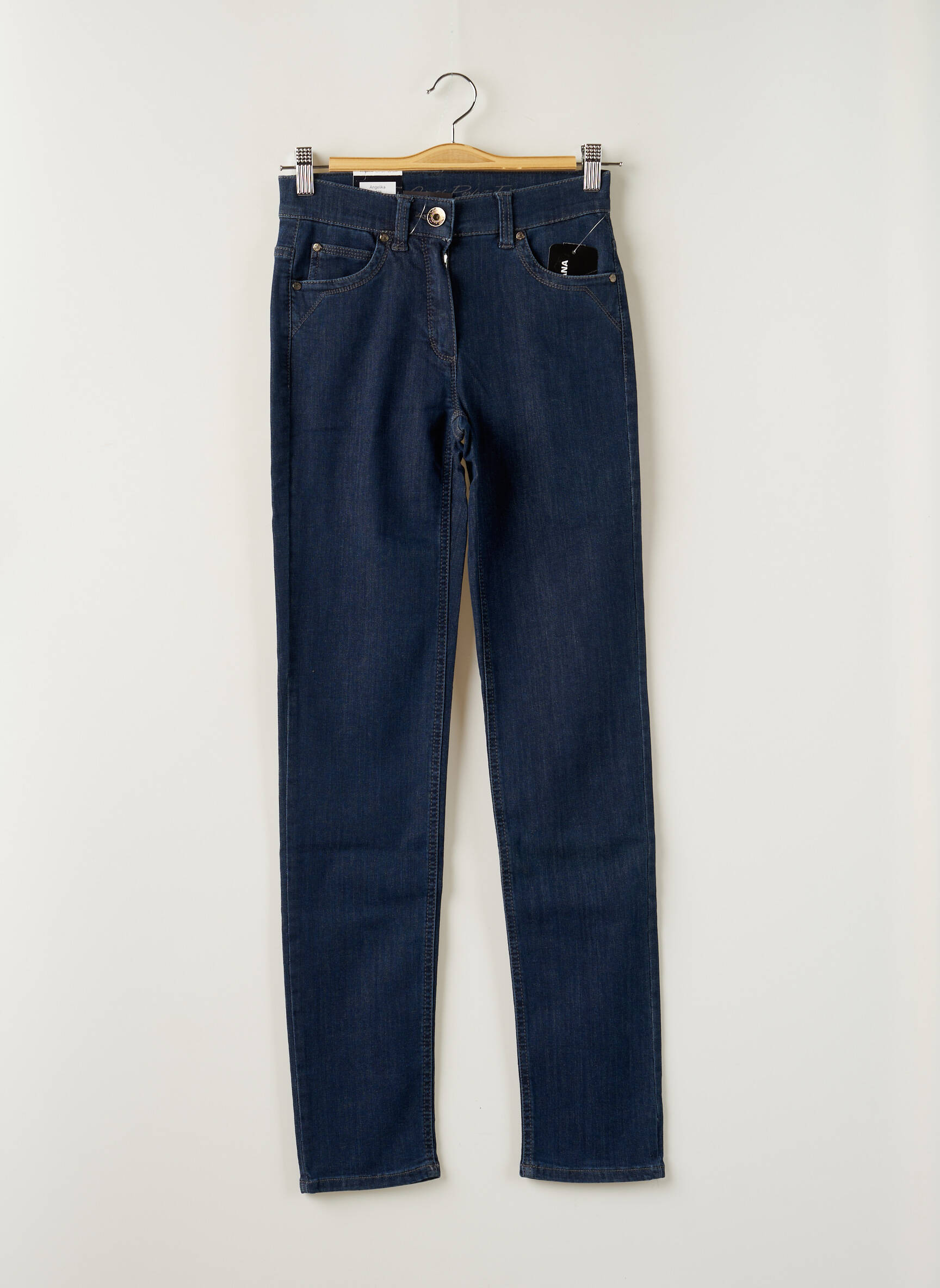 Anna Montana Jeans Coupe Slim Femme couleur bleu