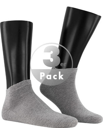 KUNERT Men, Sneakersocken, Baumwolle, silbergrau meliert