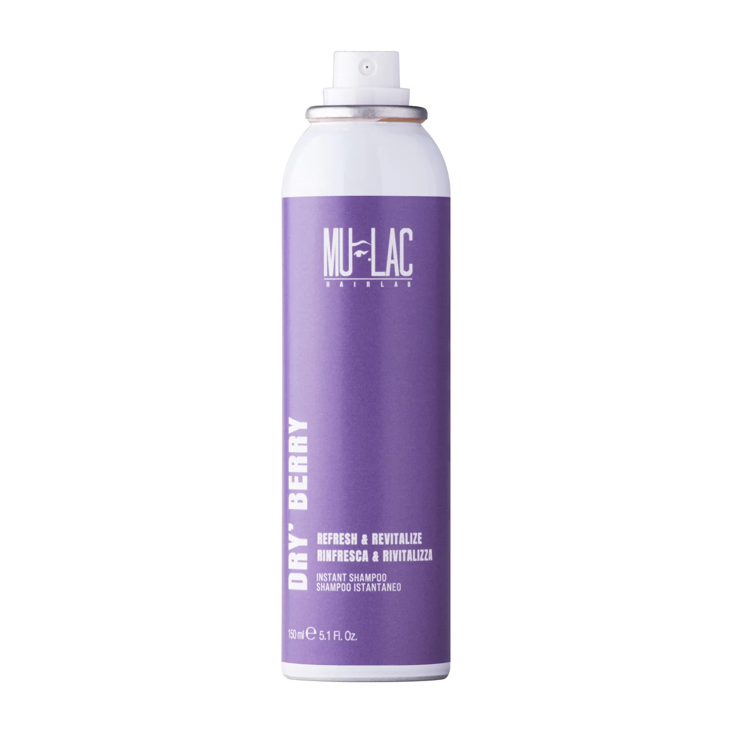 Hairlab DRY'BERRY Champú instantáneo - Champú en seco, spray para peinar y dar acabado al cabello.