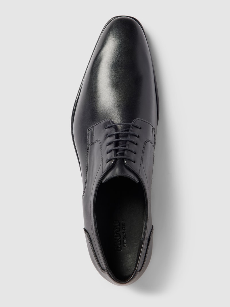 Derby-Schuhe aus Leder Modell 'Pados' in schwarz