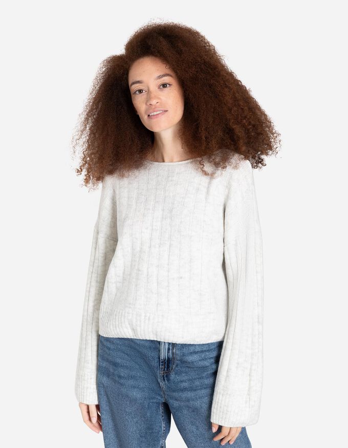 Strickpullover - Gerollte Abschlüsse