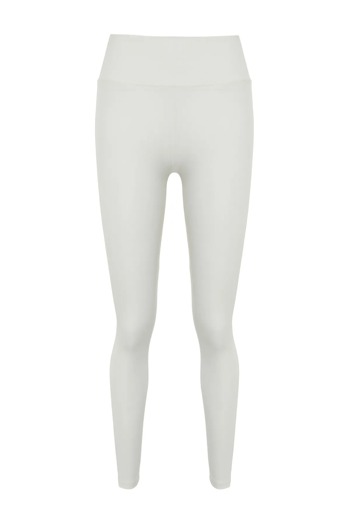 Trendyol Collection  Weiße verschiebbare, elastische Sport-Leggings mit breiter Taille und extra Erholung in voller Länge, gestrickt, TWOAW21TA0029
