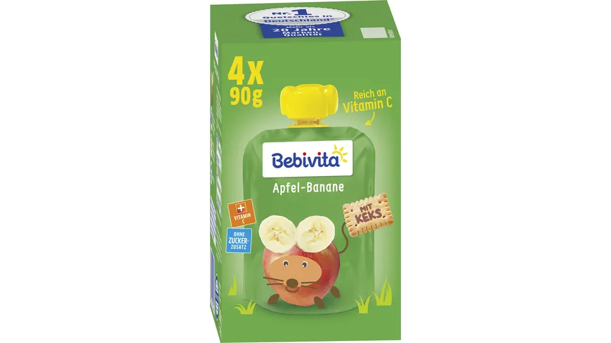 Bebivita Quetschbeutel Frucht und Keks 360 g