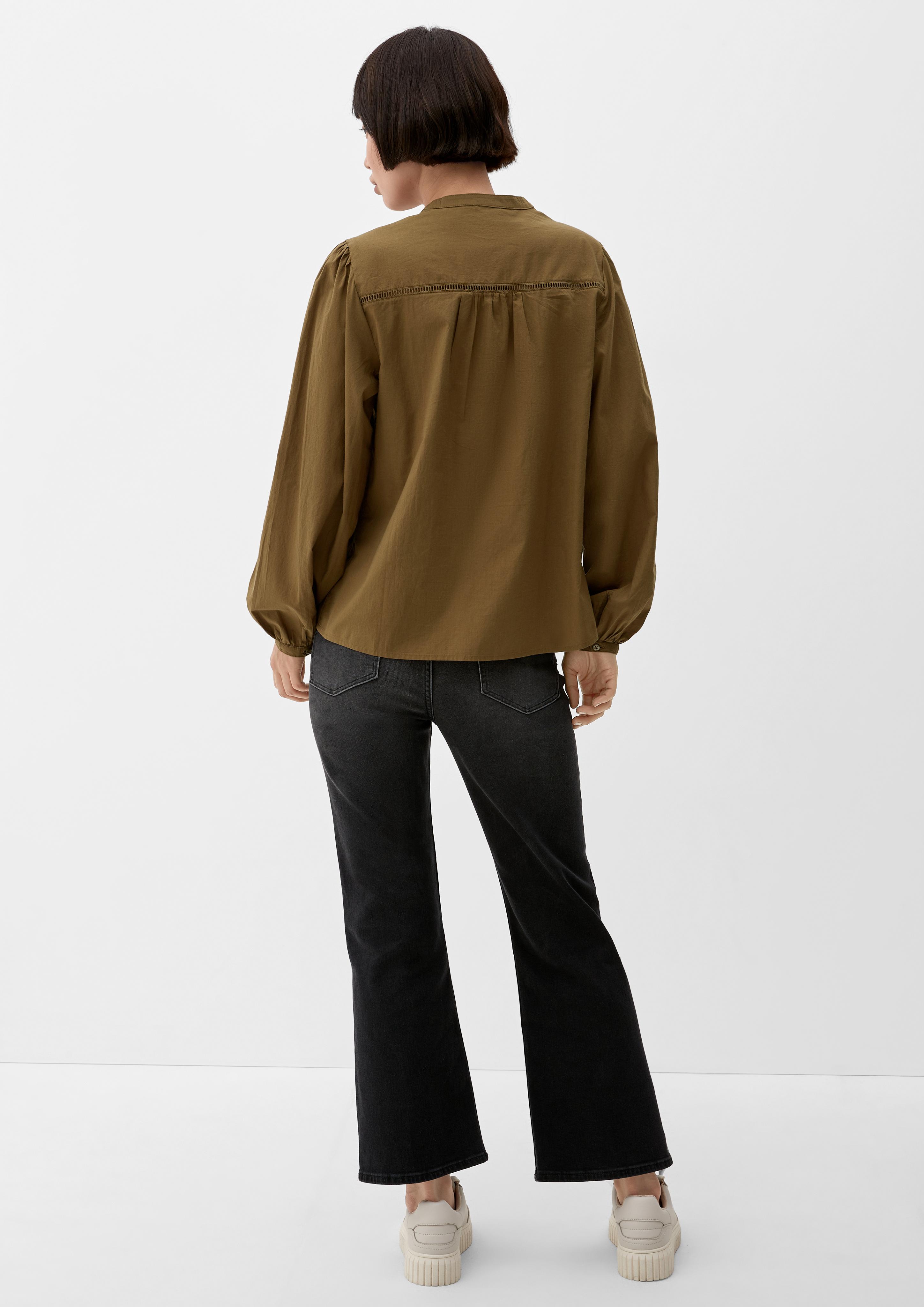 Bluse mit Lochstickerei  2128355-7723