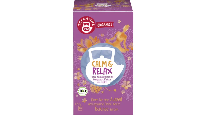 Teekanne Bio Organics Calm & Relax 36 g