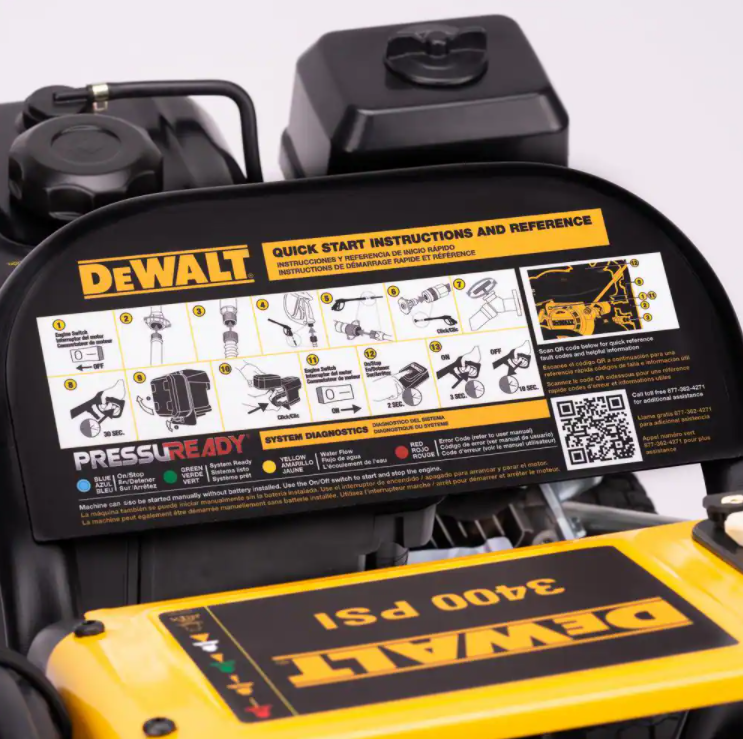DEWALT 3400 PSI 2.5 GPM Gas Cold Water Pressure Washer with AAA Axial Cam Pump