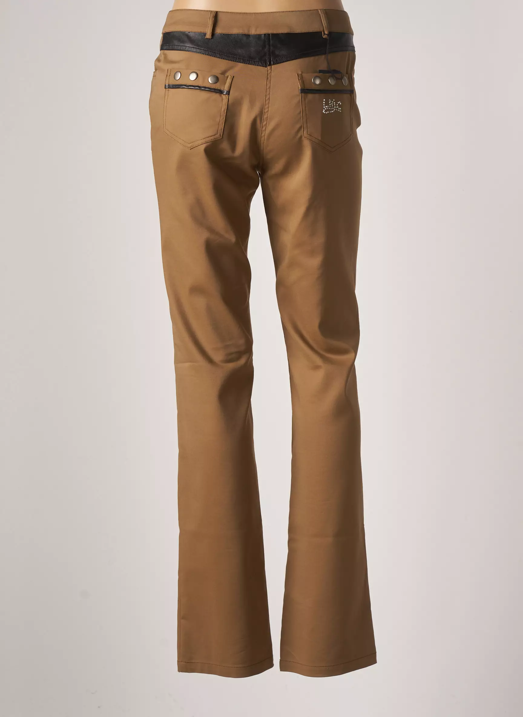Leslie Pantalons Droits Femme couleur marron