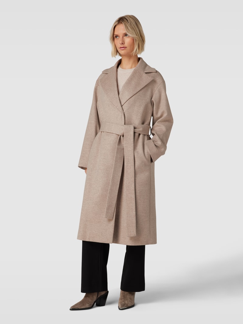 Mantel mit Taillengürtel Modell 'MABELLINA' in camel