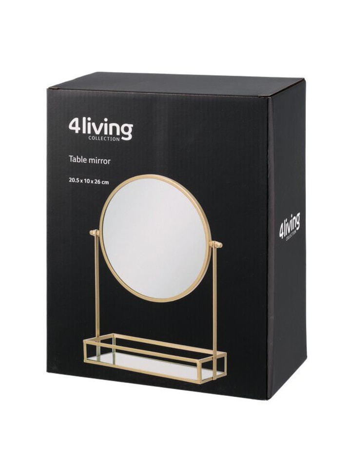4Living Kosmetikspiegel in gold günstig kaufen onesize