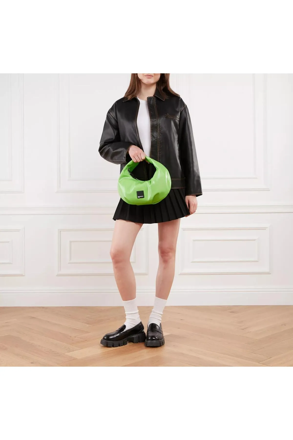 Karl Lagerfeld  Box Logo Hobo Grüner Gecko