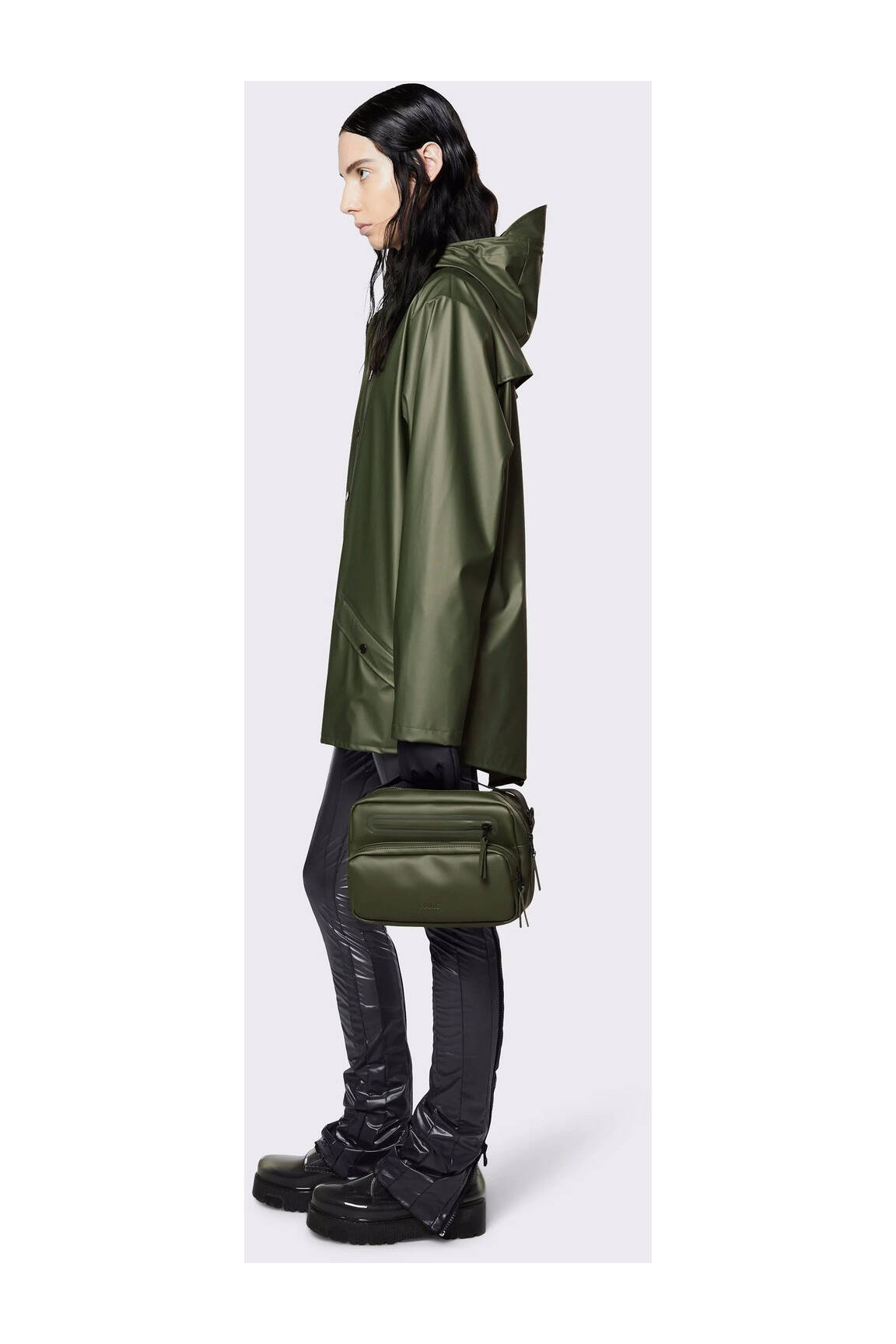 Rains Impermeables Trenchs Unisexe couleur vert