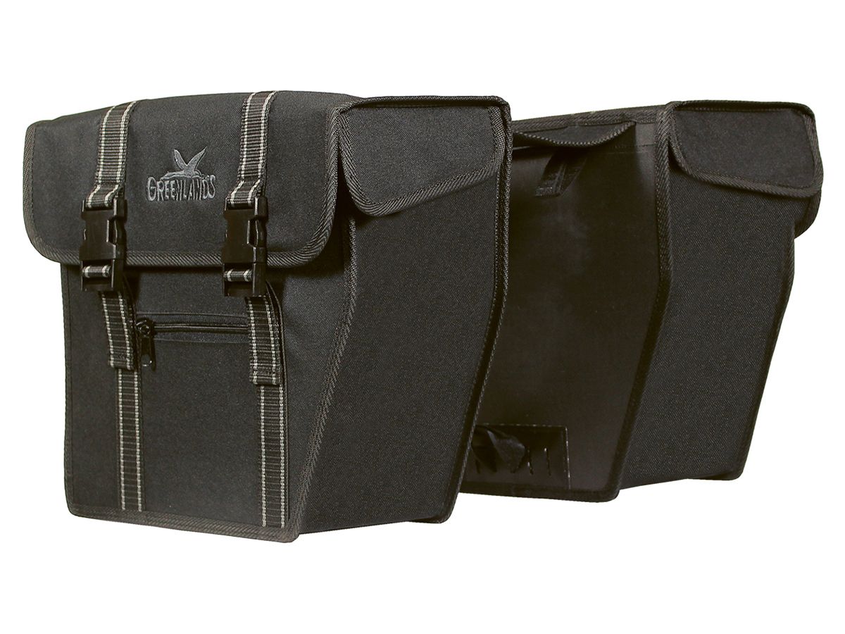 Greenlands 25 Liter schwarze doppelte Fahrradtasche