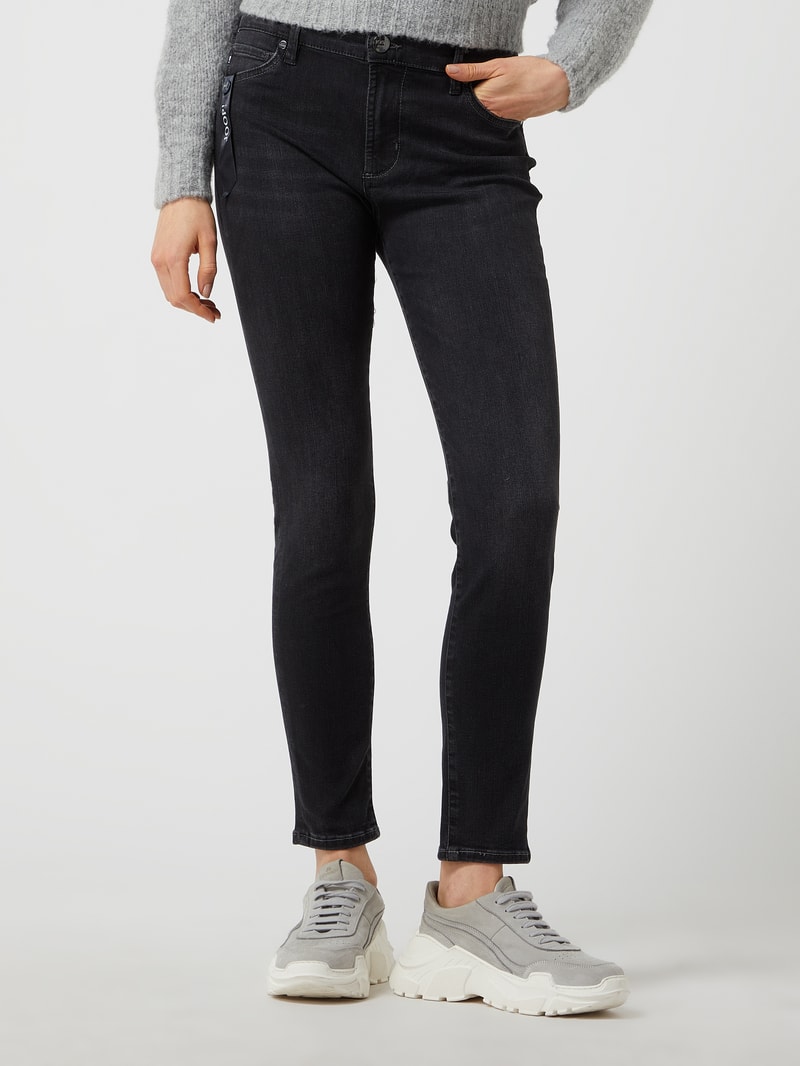 Slim Fit Jeans mit Stretch-Anteil Modell 'Sol' in anthrazit
