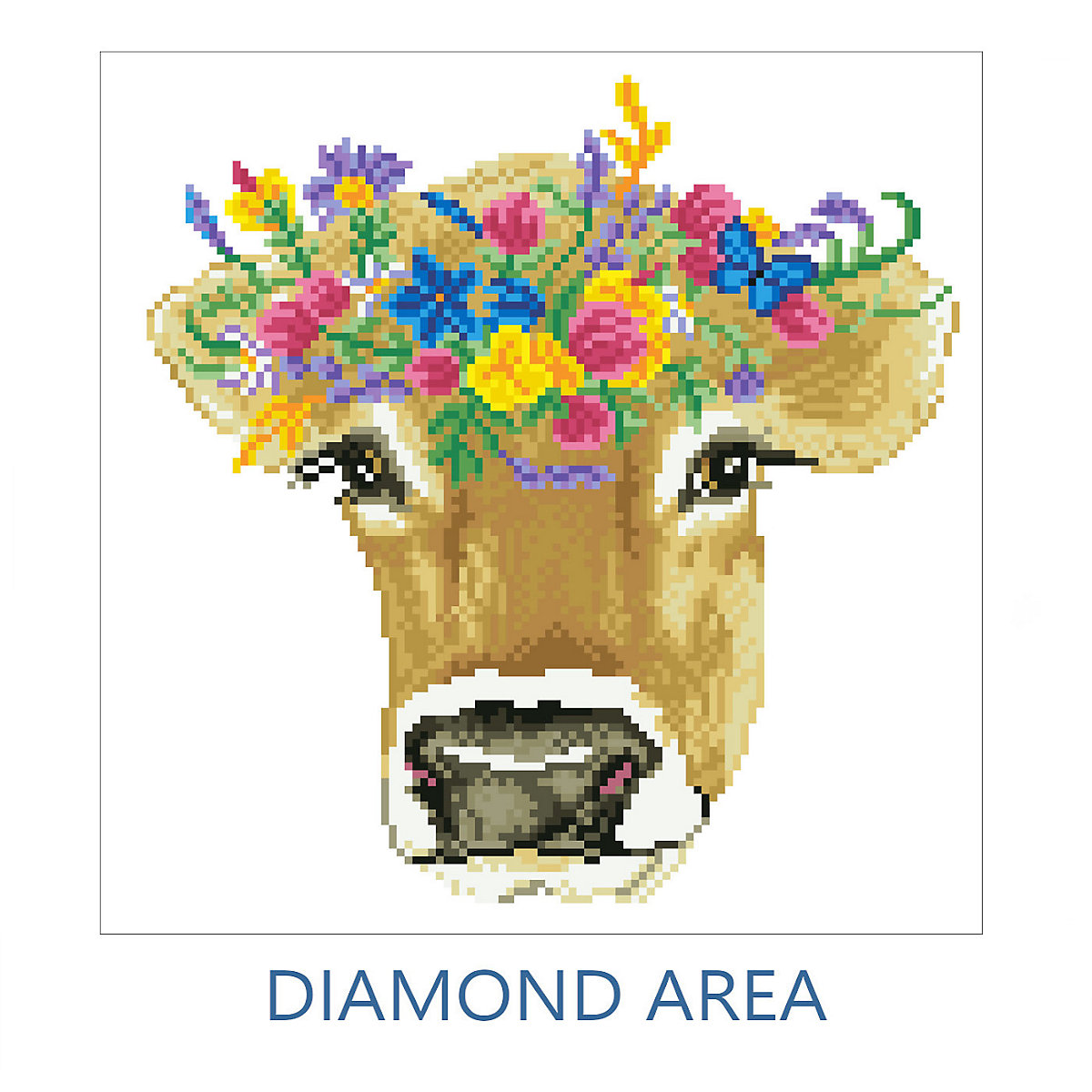 DIAMOND DOTZ® Original Diamond Painting Set "Princess" 32 x 32 cm ab 6 Jahren (DD5.065)