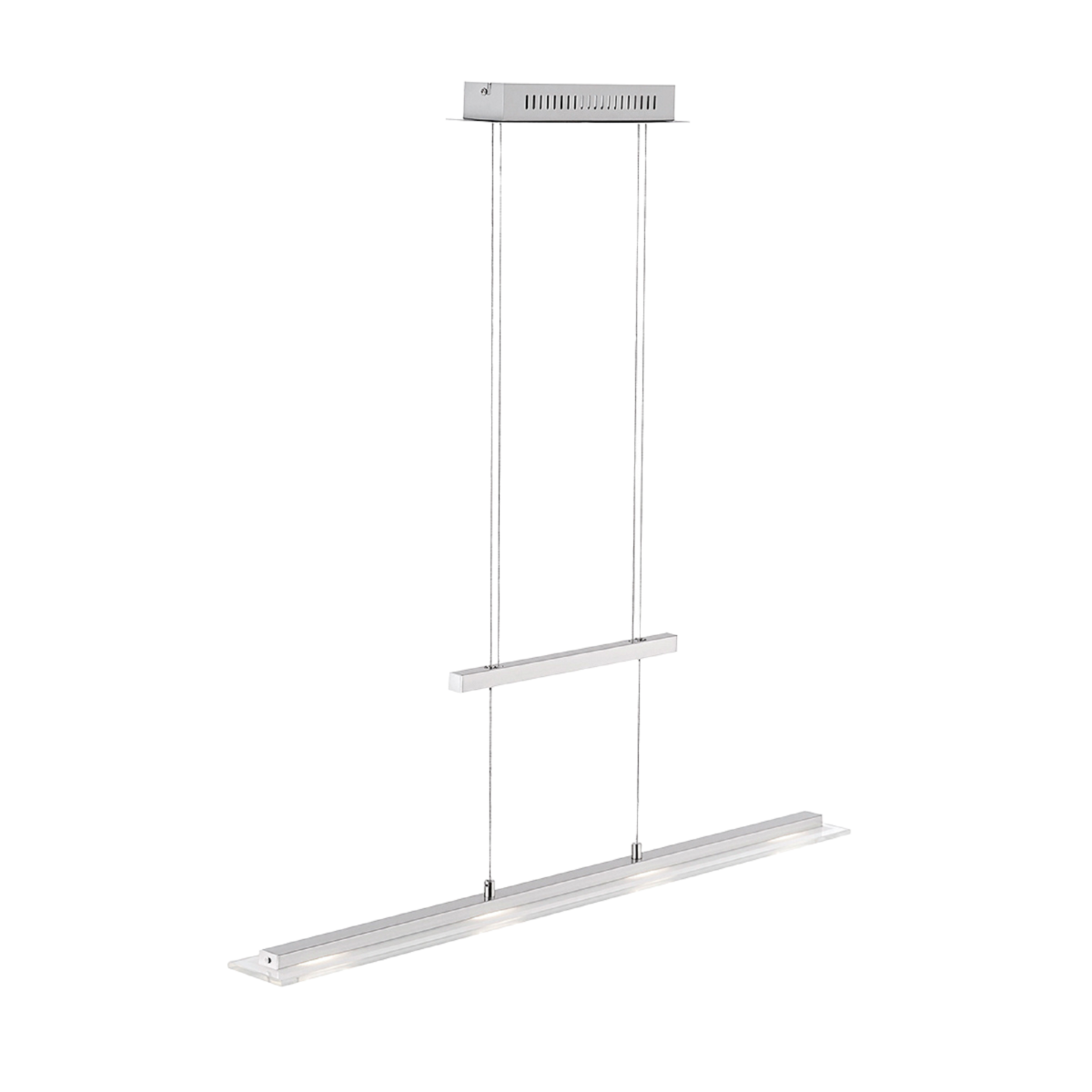 Fischer & Honsel LED Pendelleuchte Tenso TW 88 cm nickelfarben