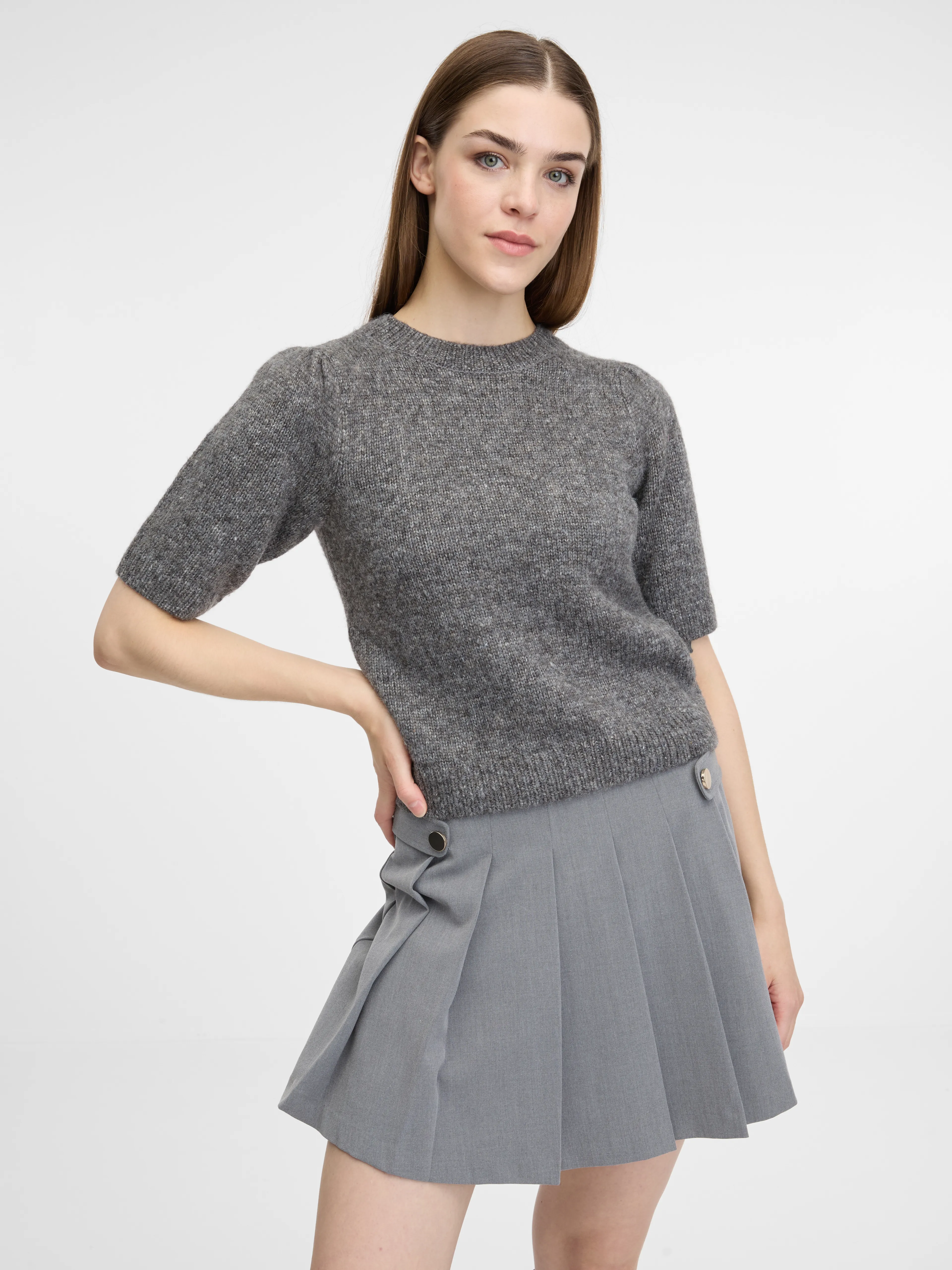 Grauer Damenpullover ORSAY