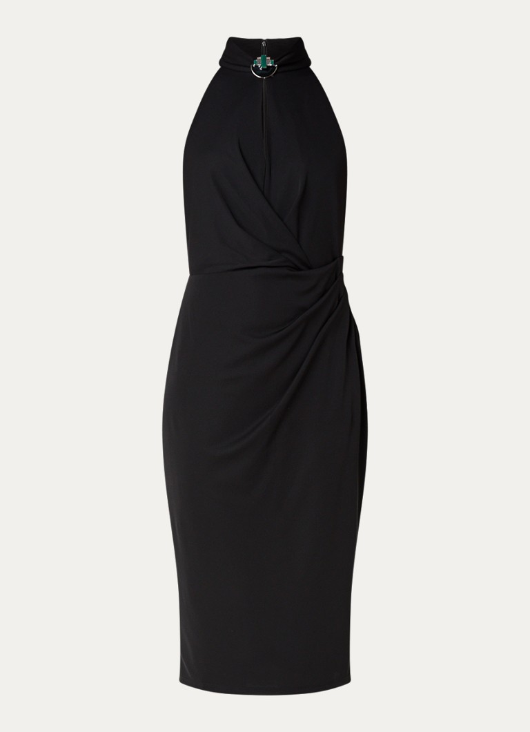 Midi šaty Ralph Lauren so záhybmi