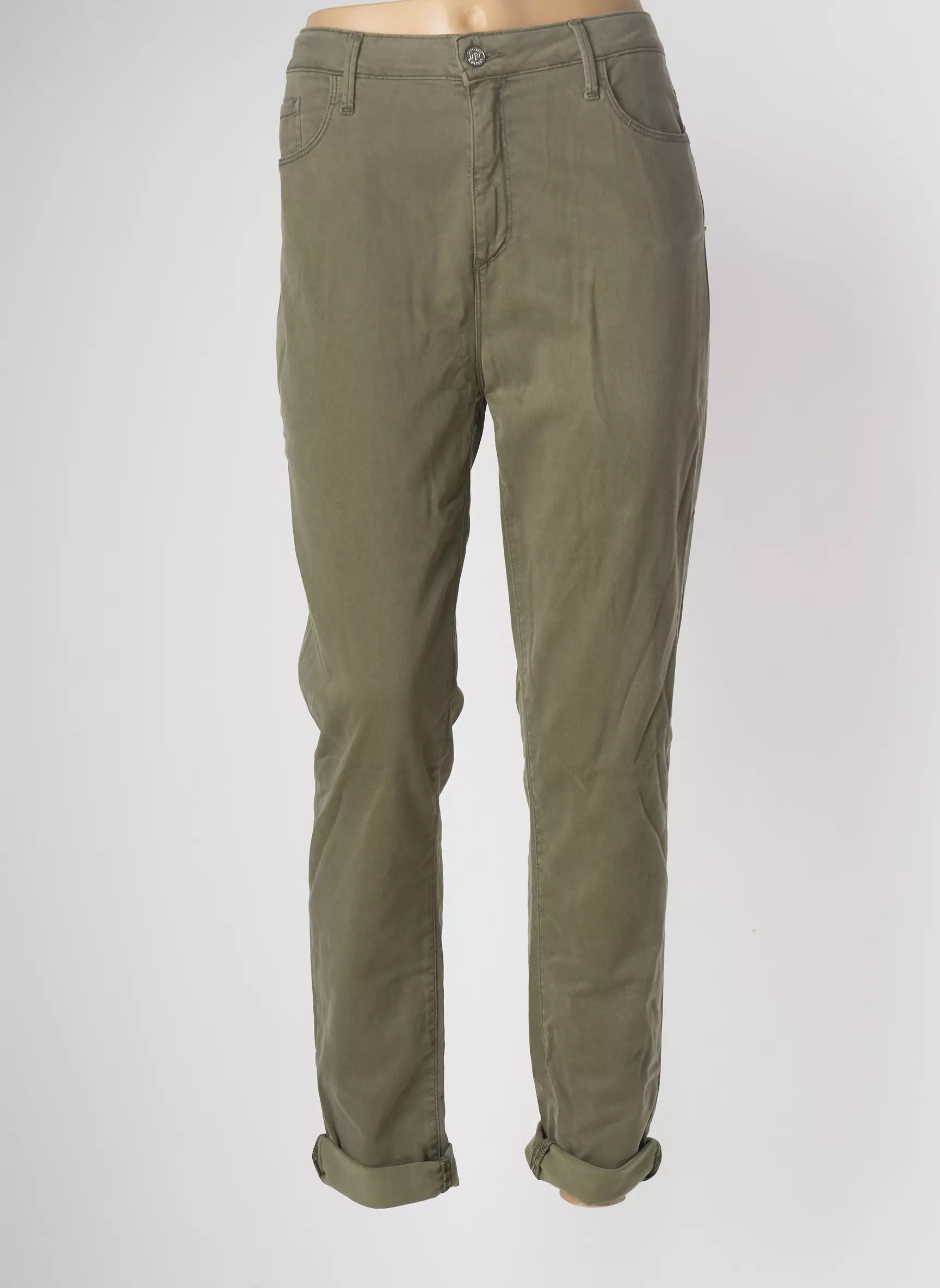 Desgaste Pantalons Slim Femme couleur vert