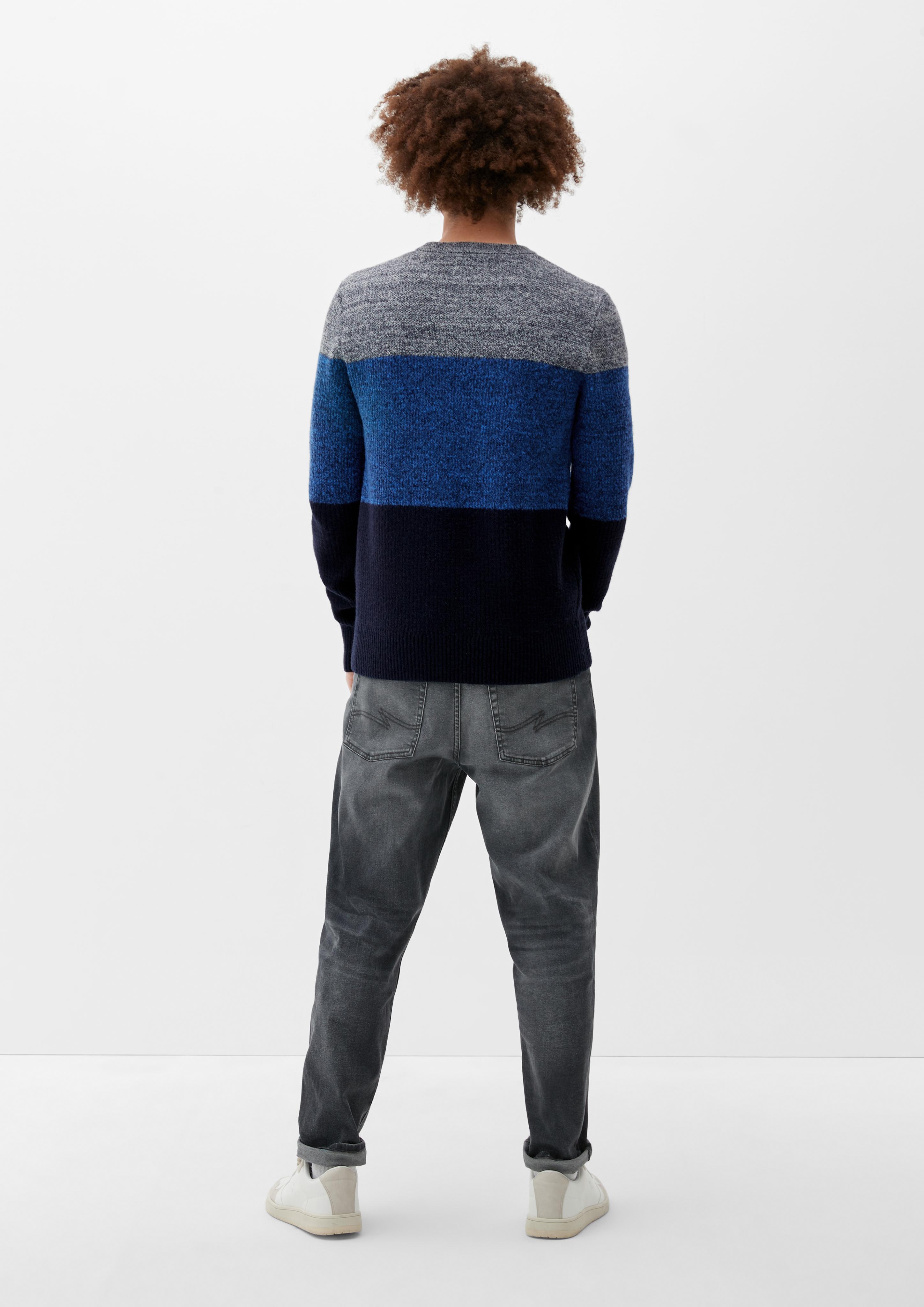 Strickpullover in Colour Blocking-Optik  2125667-59W0