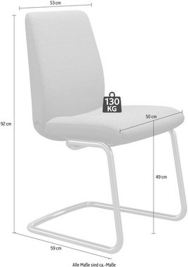 Stressless® Polsterstuhl Laurel, Low Back, Größe L, mit Beinen aus Stahl in Chrom matt