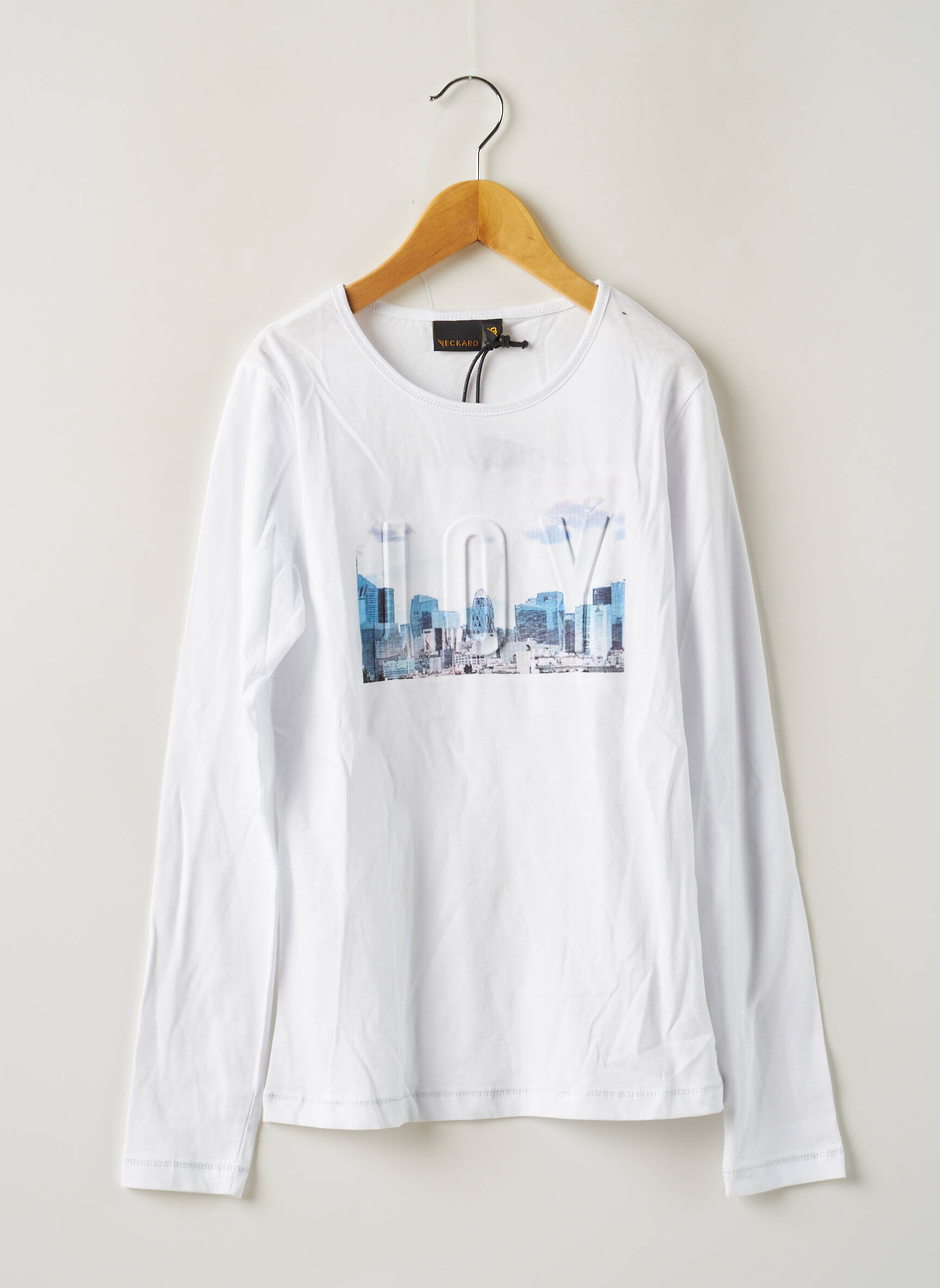 Beckaro Tshirts Fille couleur blanc