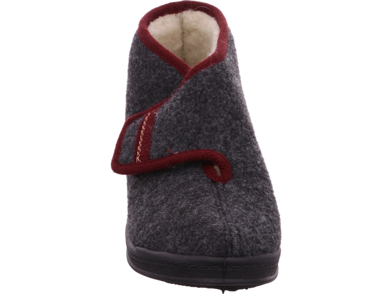 QUICK SCHUH Hausschuhe schwarz DaHaussch.h.SchaftWF