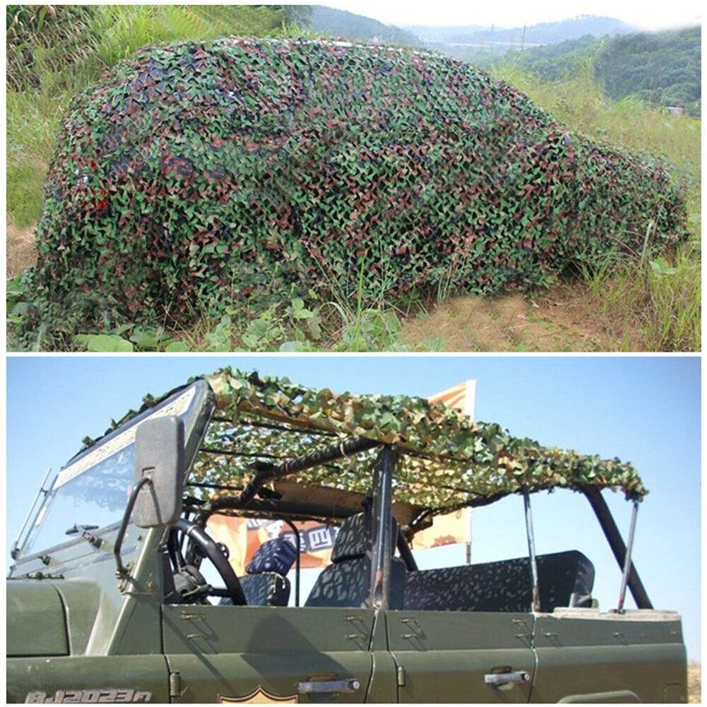 OSTWOLKE Sonnensegel 4X6M Sonnensegel Camouflage Jagd Tarnnetz Bundeswehr Army Tarnung Camo, (1-tlg)