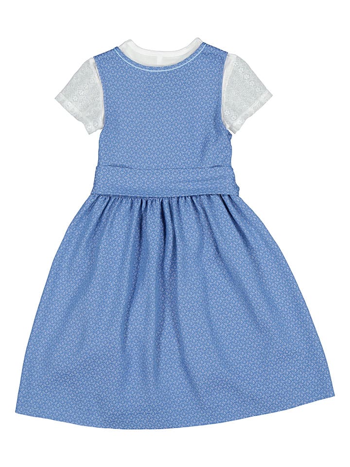 Turi Landhaus Dirndl in Blau/ Hellblau günstig kaufen