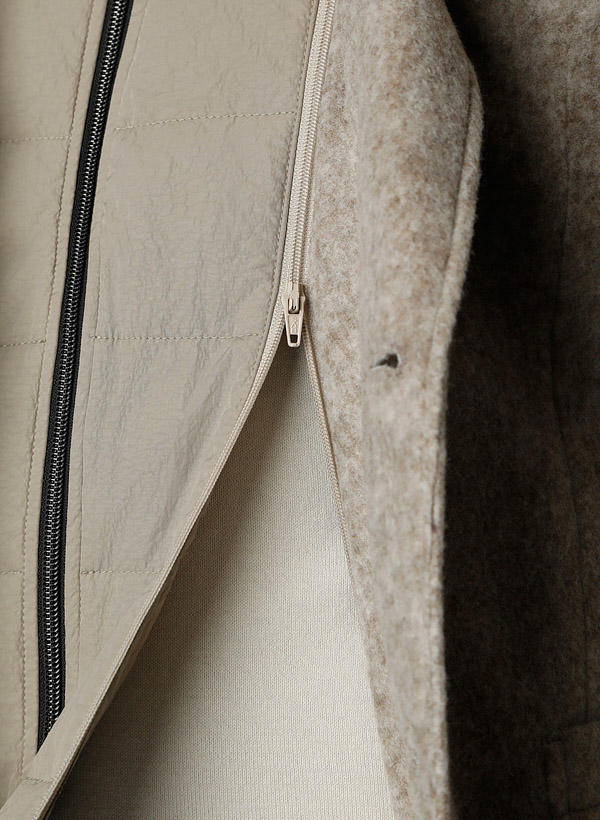 JOOP!, Sakko, Slim Fit, Woll-Fleece, greige
