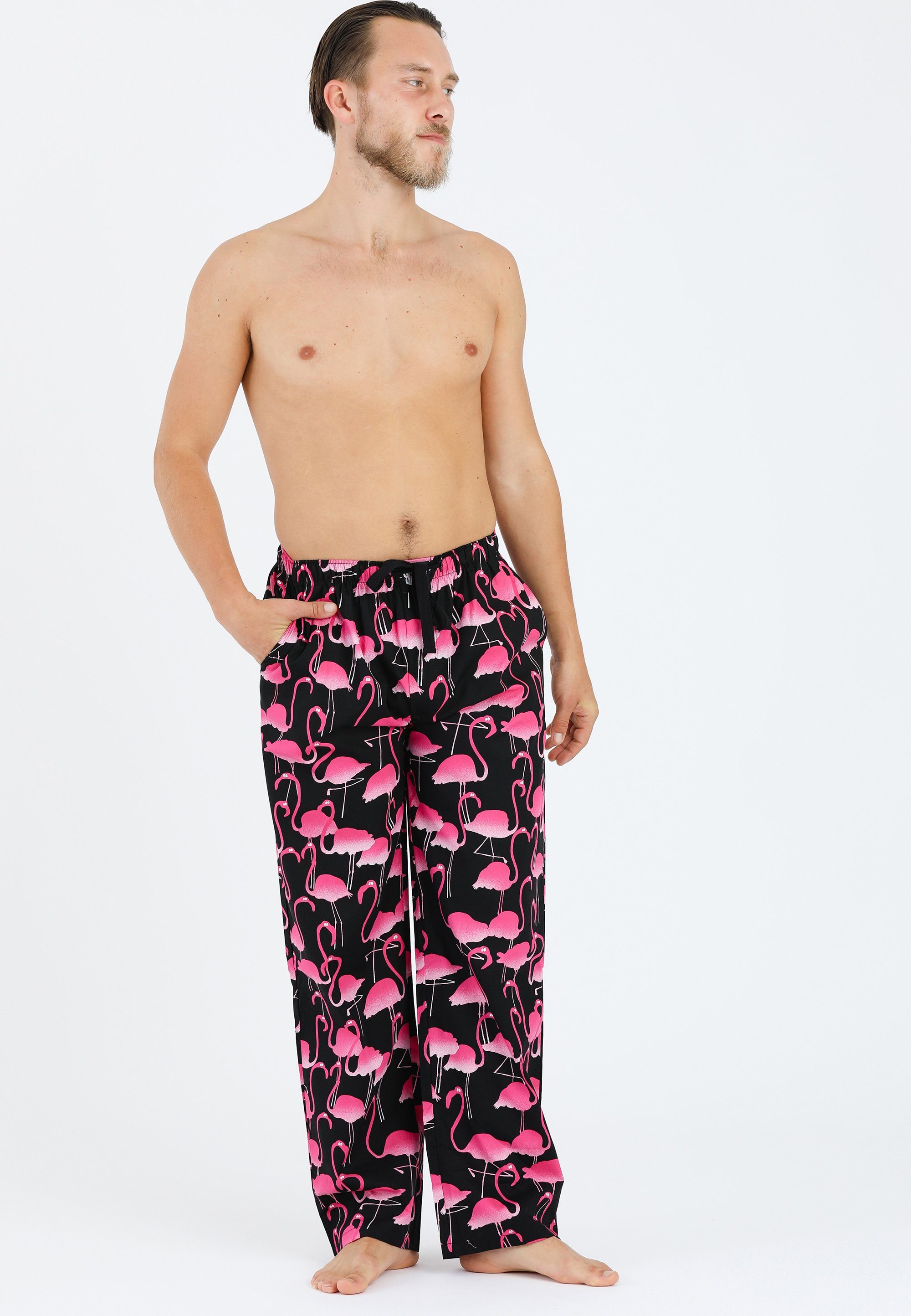 Lousy Livin Stoffhose Pants Flamingo mit Flamingo Print
