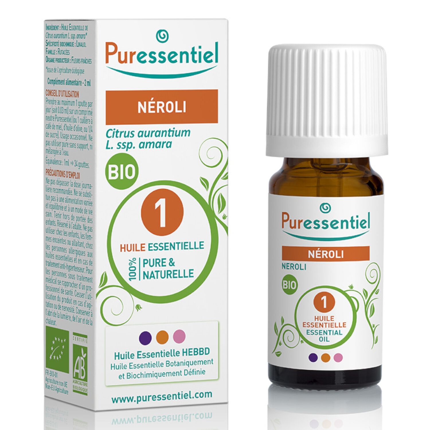 Puressentiel Huile Essentielle Néroli BIO* - 2 ml