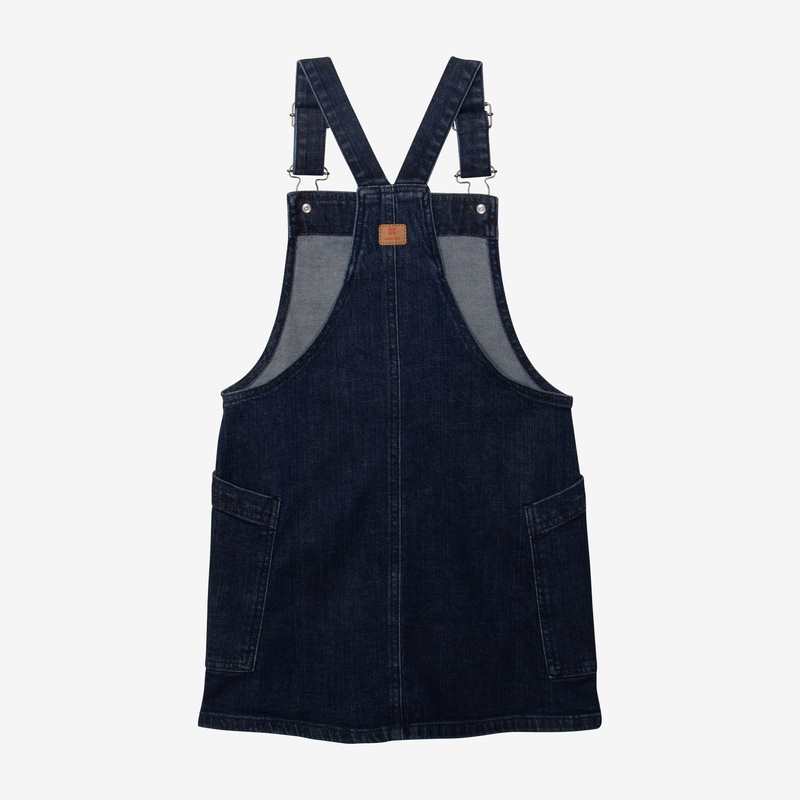 Robe-salopette fille en jean bleue Catimini