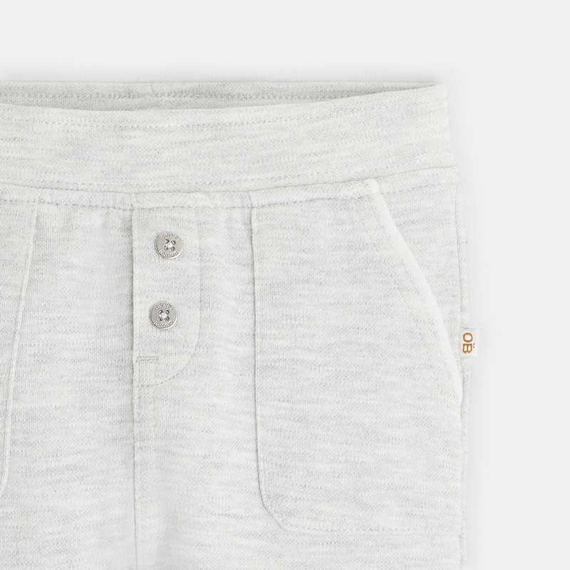 Pantalon coton fantaisie gris bébé garçon