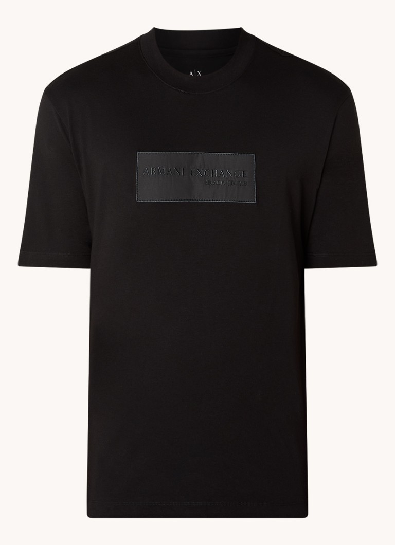 Tricou Armani Exchange cu logo brodat