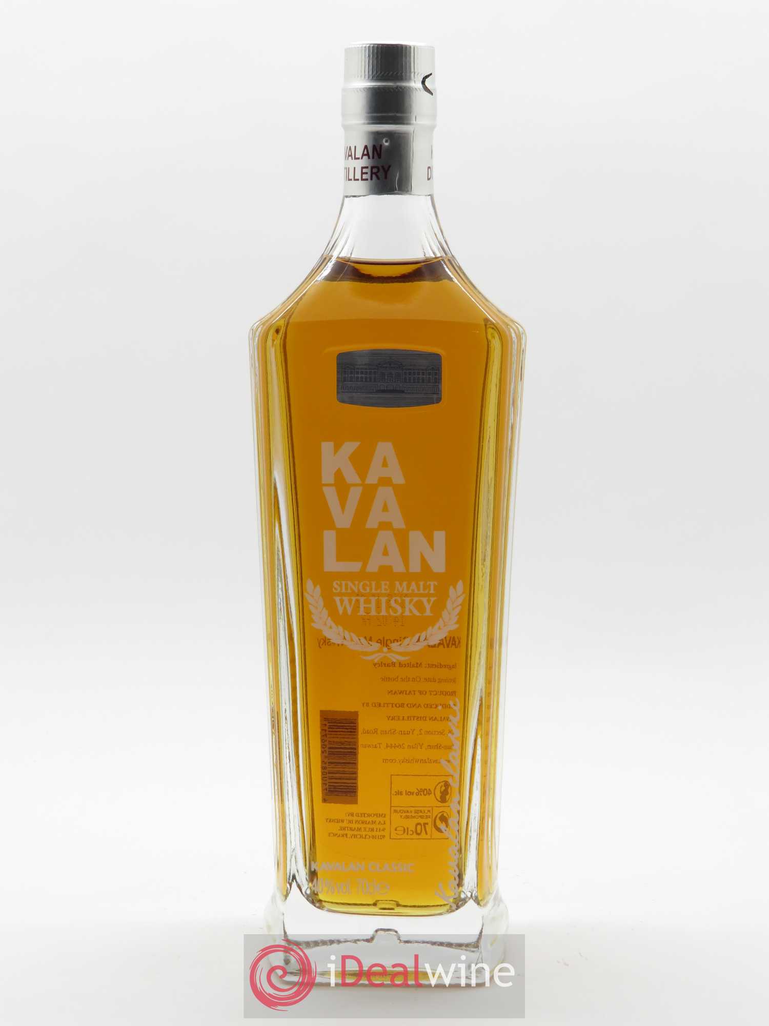 Kavalan Of. Classic Single Malt Whisky   - Lot de 1 Bouteille