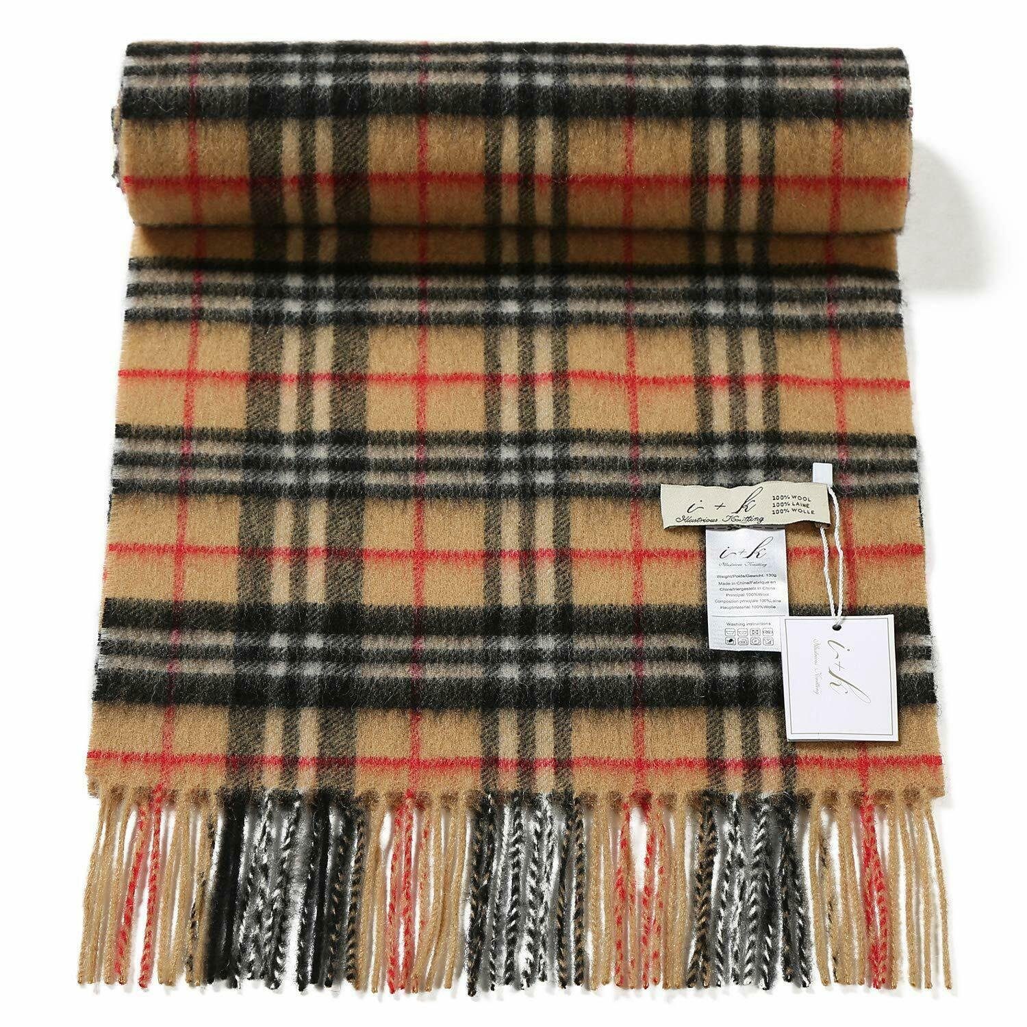 i + k Wollschal Premium Merino-Wollschal-Tuch in Geschenkbox - Unisex 30x180cm, (Geschenk-Set, 1x Schal in edler Geschenkverpackung), Weich, warm und vielseitig für jeden Anlass, in Geschenkbox.