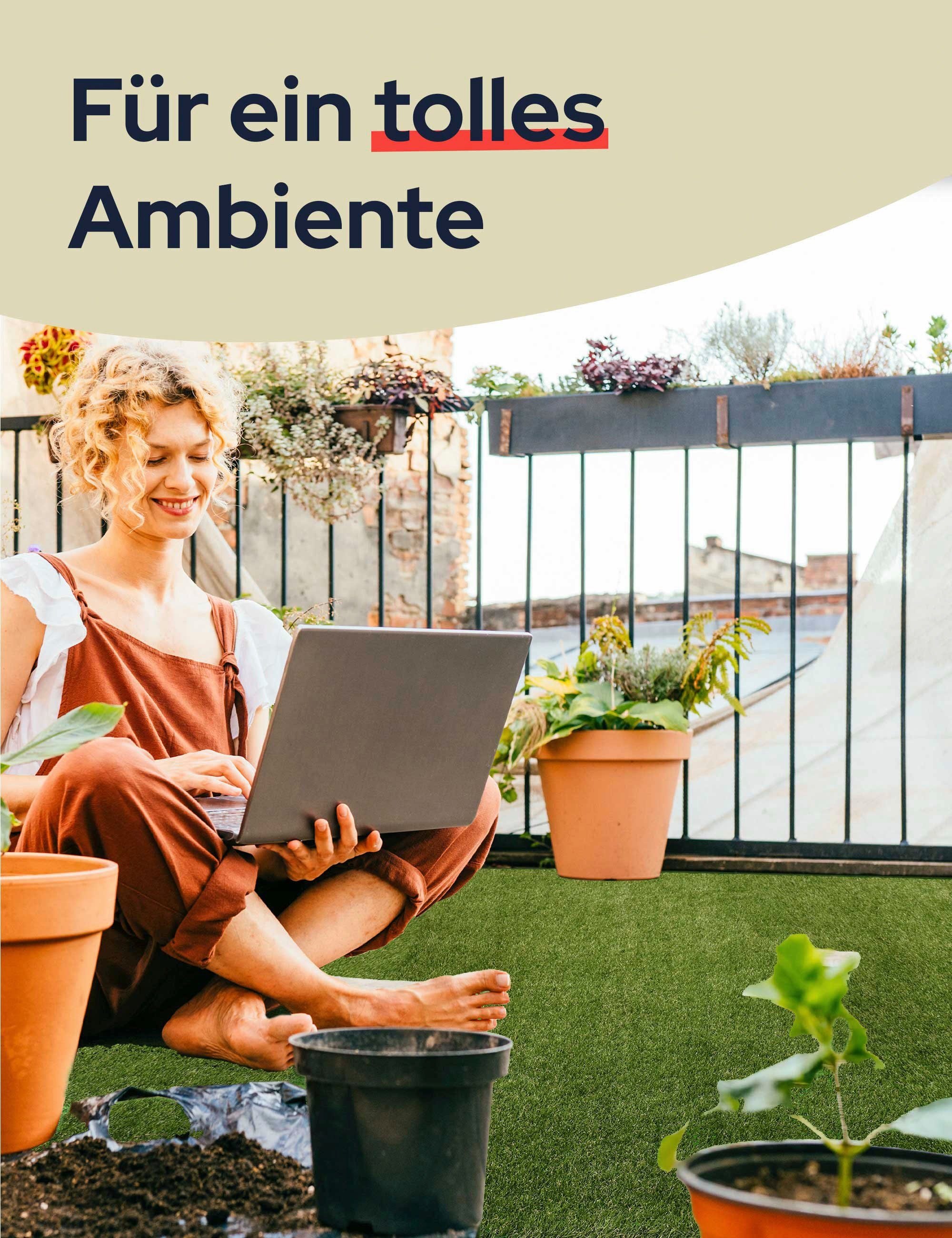Kunstrasen COLORADO, Primaflor-Ideen in Textil, rechteckig, Höhe: 30 mm, mit Drainagefunktion, ideal für Balkon & Terrasse