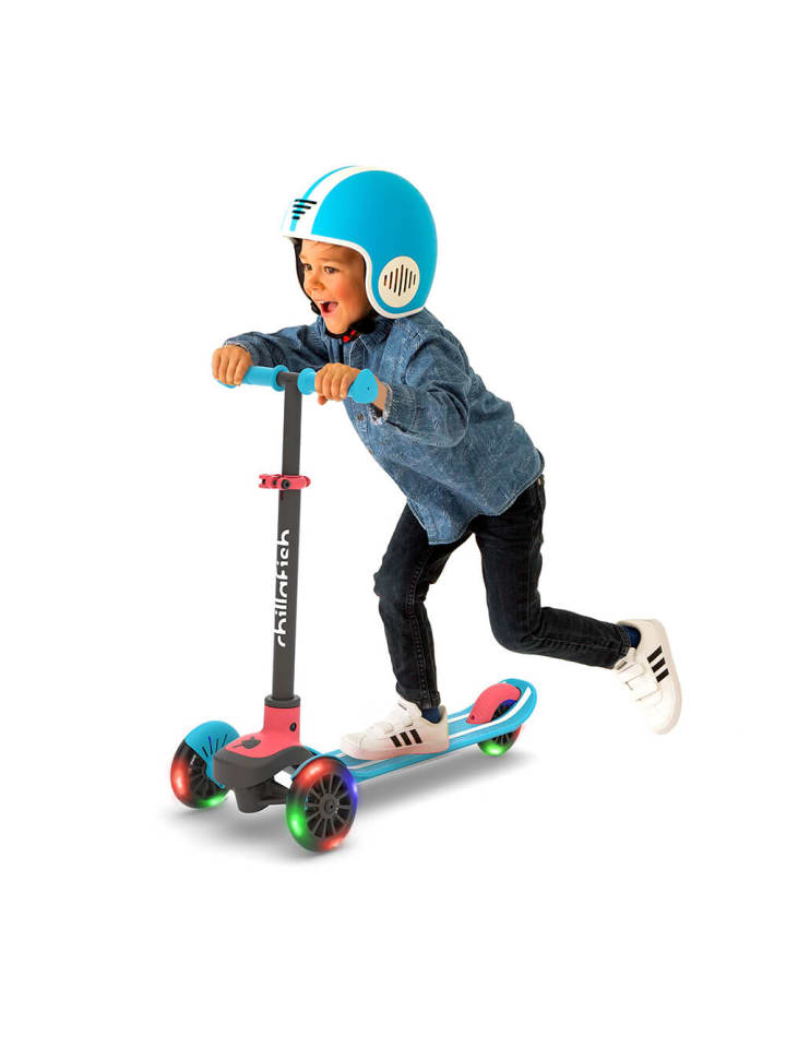 Chillafish Chillafish Scotti GLOW 3-Rad Scooter mit Bremse - Farbe: Blue günstig kaufen onesize